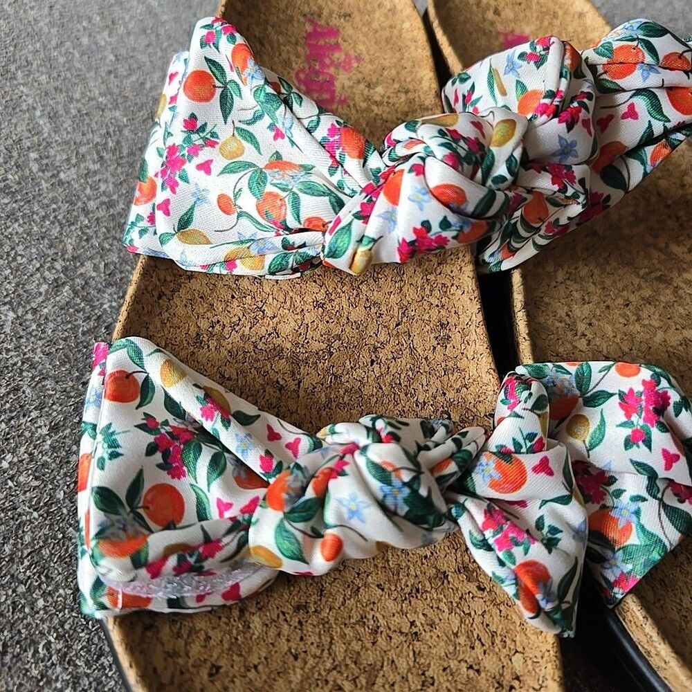 Alegria Dream Fit Slide Sandals Sage Orchard EUC No Box Adjustable Floral EU 40 - Picture 5 of 9